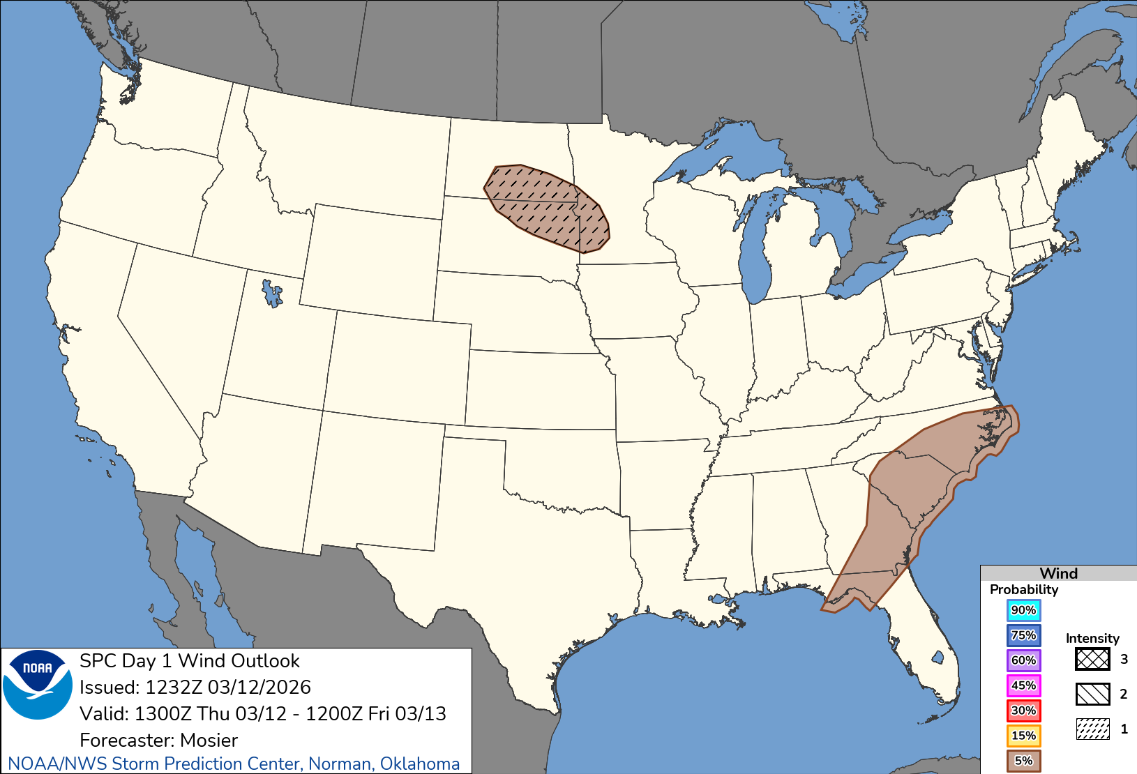 Damaging Winds Forecast